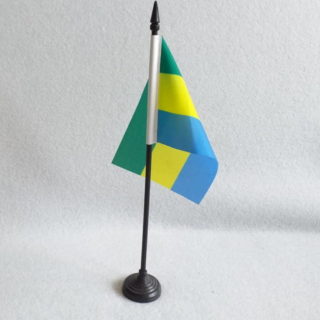 Drapeau africain du Gabon en miniature