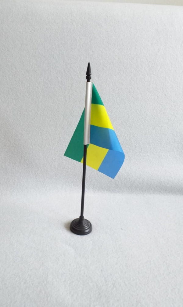 Drapeau africain du Gabon en miniature