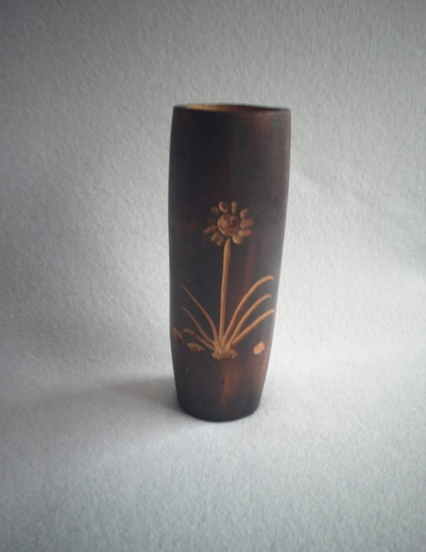 Vase en bambou naturel