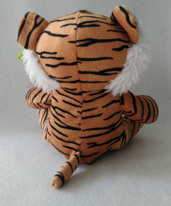 Peluche doudou tigre en velboa