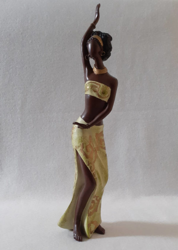 Statuette de femme africaine qui danse