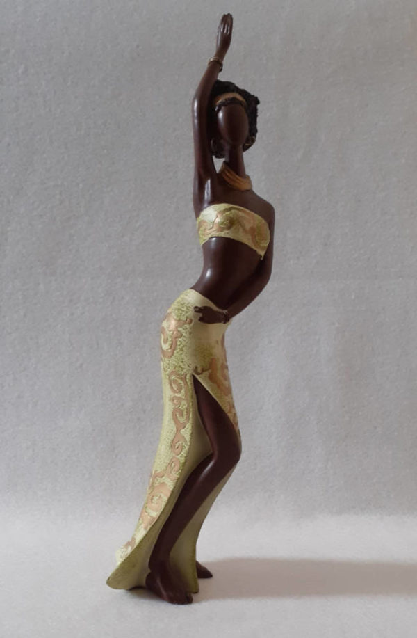 Statuette de femme africaine qui danse